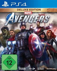 Marvel's Avengers Deluxe Edition (includes free upgrade to PS5) (PS4) �k�Ĕ� PS4 �v���C�X�e�[�V����4 �C�O�Ń\�t�g