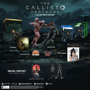 The Callisto Protocol Collector's Edition, PS5, Includes Steelbook, Jacob Statue, Sketchbook, Collectible Pins, Digital Content �k�Ĕ� PS5 �v���C�X�e�[�V����5 �C�O�Ń\�t�g