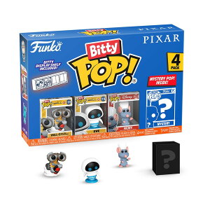 Funko Pop Bitty: Pixar Mini Collectible Toys 4Pack WallE EVE Remy & Mystery Chase Figure and A Surprise Mystery Mini Figure 0.9�C���` 2.2 Cm Pixar Collection