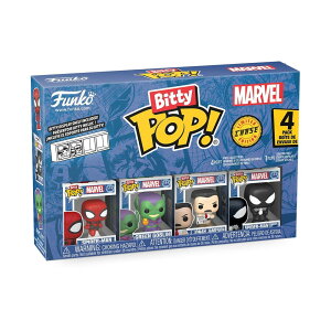 Funko Pop Bitty Spider Man XpC_[} O[Su J Wi WFC\ and Mystery Chase Figure 0.9 Inch 2.2 Cm Marvel Comics Collectable Stackable Display Shelf Included Gift Idea