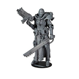 McFarlane Toys Warhammer 40,000 Adepta Sororitas Battle Sister �A�N�V�����t�B�M���A 7�C���` ��18cm �O���[ ���h��