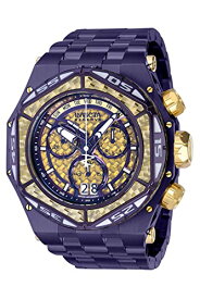 Invictaインビクタ Reserve Carbon Hawk クロノグラフ Quartz Gold Dial メンズ Watch 38926 腕時計