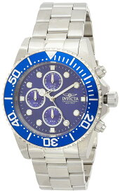 Invictaインビクタ メンズ男性用 1769 Pro Diver Collection ステンレススチール Bracelet Watch Silver/Blue Dial