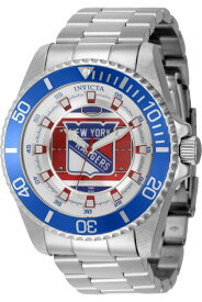 Invictaインビクタ メンズ男性用 42247 NHL New York Rangers クォーツ時計 3 Hand White, Silver, Blue, Red Dial Watch