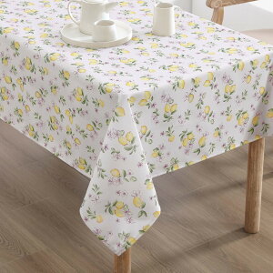 Laura Ashley �����e�[�u���N���X ���� ����ϐ� ���ڂ�h�~ ���� �C�[�W�[�P�A ����\ �|���G�X�e�����n �_�C�j���O �L�b�`�� �z���f�[ �p�[�e�B�[�p 60 x 120 Lemon Floral