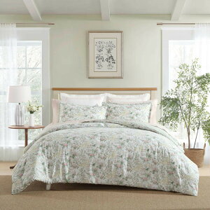Laura Ashley �L���O �R���t�H�[�^�[�Z�b�g �X�[�p�[�\�t�g�R�b�g�� Bramble Floral Pink �L���O