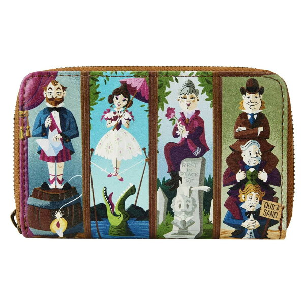 Loungefly Disney ホーンテッドマンション ストレッチングルーム ポートレート フェイクレザー ジップアラウンドウォレット