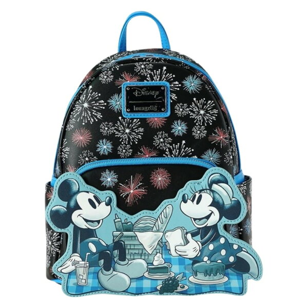 Loungefly限定 Disney ミッキーマウス 花火 サマータイムピクニック ミニバックパック