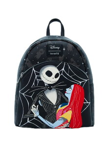 Loungefly Hot Topic �i�C�g���A�[�r�t�H�A�N���X�}�X �W���b�N���T���[ �X�p�C�_�[�E�F�u �~�j�o�b�N�p�b�N ���� �u���b�N