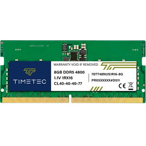 Timetec 8GB DDR5-4800 PC5-38400 �m�[�gPC�p SO-DIMM ������ 8GB DDR5 4800MHz SODIMM