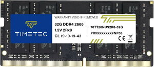 Timetec 32GB DDR4-2666 PC4-21300 �m�[�gPC�p SO-DIMM ������ Timetec 32GB DDR4 2666MHz SODIMM