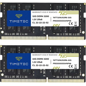 Timetec 64GB(2x32GB) DDR4-3200 PC4-25600 �m�[�gPC�p SO-DIMM Dell Alienware Latitude ���Ή� ������ 64GB KIT(2x32GB)