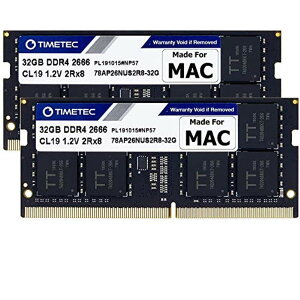 Timetec 64GB(2x32GB) DDR4-2666 PC4-21333/PC4-21300 SO-DIMM Mid 2020 iMac Mac mini �Ή� ������