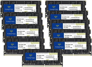 Timetec 160GB(10x16GB) DDR4-2400 PC4-19200 �m�[�gPC�p SO-DIMM ������ 160GB KIT