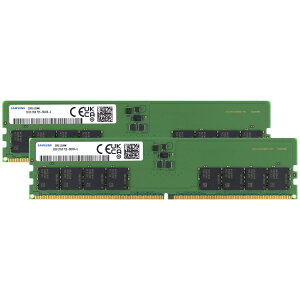 Samsung 64GB(2x32GB) DDR5-5600 PC5-44800 �f�X�N�g�b�v�p UDIMM ������ M323R4GA3DB0-CWM