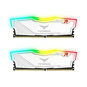 TEAMGROUP 16GB(2x8GB) DDR4-3200 �f�X�N�g�b�v�p DIMM ������ T-Force Delta RGB