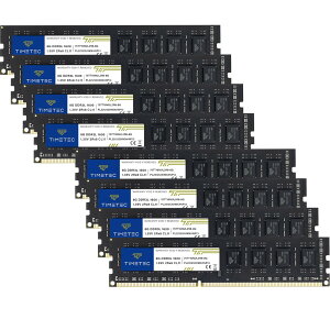 Timetec 64GB(8x8GB) DDR3L-1600 PC3L-12800 �f�X�N�g�b�v�p UDIMM ������ Timetec 64GB KIT(8x8GB) DDR3L 1600MHz
