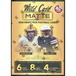 NFL 2022 Wild Card Matte Draft Picks Football Mega Box (Gold Box)