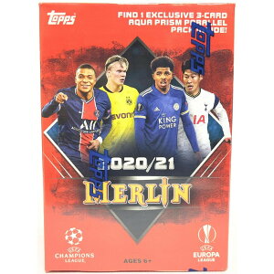�T�b�J�[ 2020/21 Topps Merlin Chrome Soccer Blaster Box UEFA �`�����s�I���Y���[�O �A�N�A�v���Y���p�b�N����