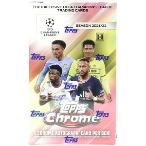 �T�b�J�[ 2021/22 Topps UEFA Champions League Chrome Soccer Hobby Box �z�r�[�{�b�N�X �N���[�����M�T�C���J�[�h1������