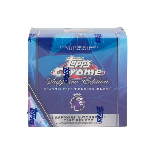 �T�b�J�[ 2026 Topps Chrome Premier League EPL Soccer Sapphire Edition Box �{�b�N�X
