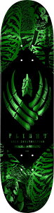 Powell Peralta Skeleton Flight Skateboard Deck Green Foil �X�P�[�g�{�[�h �f�b�L 8.5�C���`