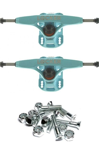 Grind King Locker Skateboard Trucks 6.75 Hanger 9.5 Axle Light Blue スケートボード トラック 2個1セット ハードウェア付き