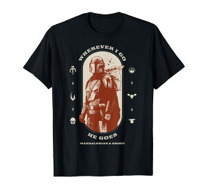�X�^�[�E�H�[�Y �}���_�����A�� The Mandalorian �O���[�O�[ Grogu Wherever I Go He Goes �ё� �|�[�g���[�g T�V���c ����