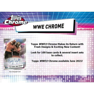 WWE 2021 Topps WWE Chrome Blaster Box �u���X�^�[�{�b�N�X