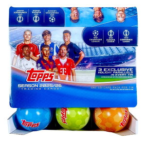 �T�b�J�[ 2025/26 Topps UEFA Champions League Soccer Easter 9 Tin Box �� 9�Z�b�g