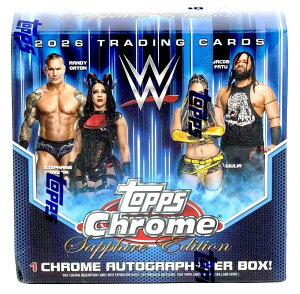 WWE 2026 Topps Chrome WWE Sapphire Edition �{�b�N�X �`���̃��W�F���h�⌻���X�^�[�I������^