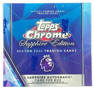 �T�b�J�[ 2025/26 Topps Chrome English Premier League Soccer Sapphire Edition Box