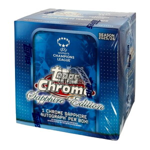 �T�b�J�[ 2025-26 Topps Chrome UEFA Women's Champions League Soccer Sapphire Edition Box