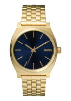 楽天市場】nixon time teller ブルー ゴールドの通販