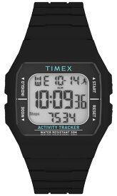 Tmexタイメックス ユニセックス男女兼用 アイアンマン クラシック 40mm 腕時計 ブラック ストラップ デジタル文字盤 ブラック ケース