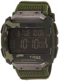 Tmexタイメックス コマンドショック デジタル CAT 54mm 腕時計オリーブカモ・樹脂ストラップ