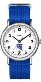 TIMEX ユニセックス Weekender 38mm Watch - New York Rangers with Slip-Thru Single Layer Strap タイメックス腕時計 並行輸入品