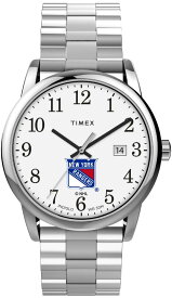 TIMEX メンズ Easy Reader 38mm Watch - New York Rangers with Expansion Band タイメックス腕時計 並行輸入品