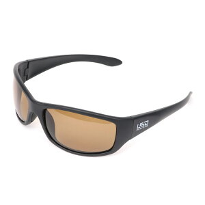 ●LSDデザイン 偏光サングラス Dフライマンスリム マットブラック/ライトブラウン
