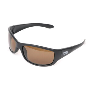 ●LSDデザイン 偏光サングラス Dフライマンスリム マットブラック/ダークブラウン