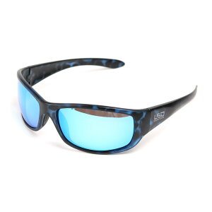 ●LSDデザイン 偏光サングラス Dフライマンスリム マットブルータートイズ/ダイアモンドホワイトブルー