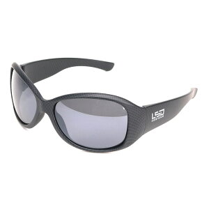 ●LSDデザイン 偏光サングラス Dフライマン カーボンブラック/ライトスモークシルバーミラー