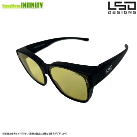 ●LSDデザイン　サングラス オーバーグラス Type7 マットブラック／サニーナイトイエロー 【まとめ送料割】