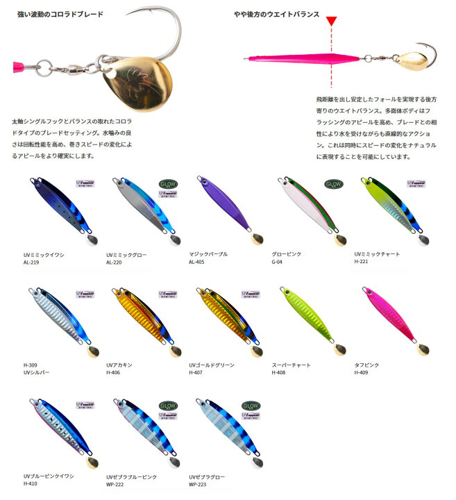 楽天市場 パームス ヘキサーb 50g Hb 50 メール便配送可 まとめ送料割 Sgsw 釣具のバスメイトインフィニティ