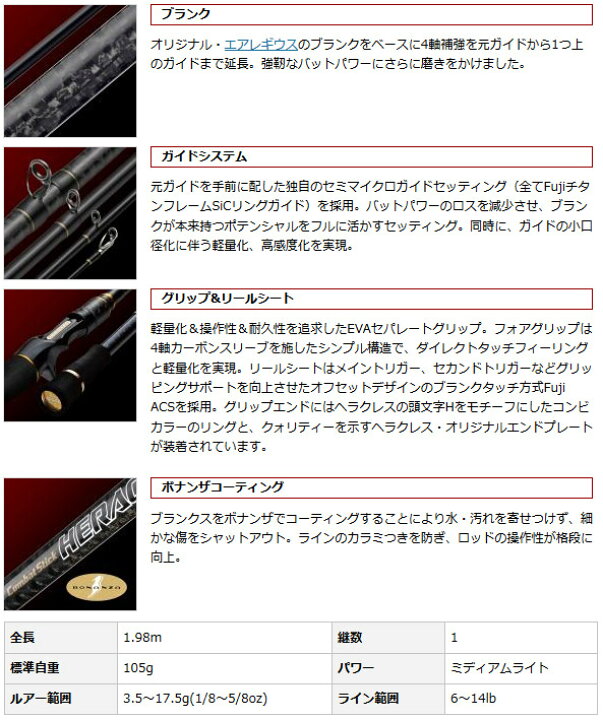 楽天市場】○エバーグリーン EVERGREEN ヘラクレス HCSC-66ML-LTS 