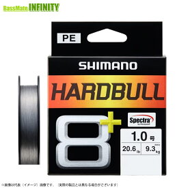 ●シマノ　ハードブル 8＋ 100m スティールグレイ PEライン（0.6-6号） LD-M48X 【メール便配送可】 【まとめ送料割】