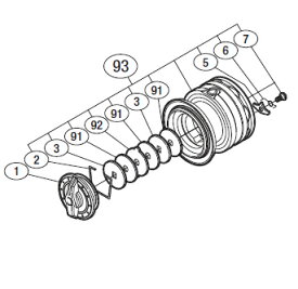 ●シマノ　13ナスキーC2000(031105)用 純正標準スプール (パーツ品番13C96)　【キャンセル及び返品不可商品】 【まとめ送料割】