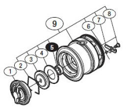 ●シマノ　13ソアレCI4+C2000PGSS(031730)用 純正標準スプール (パーツ品番13C9X)　【キャンセル及び返品不可商品】 【まとめ送料割】