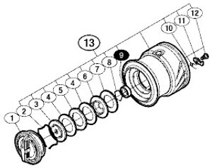 ●シマノ 15 セフィア SS C3000S (034823)用 純正標準スプール (パーツ品番13CCA) 【キャンセル及び返品不可商品】 【まとめ送料割】