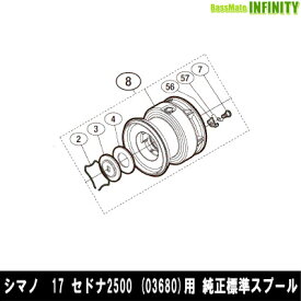 ●シマノ　17 セドナ2500 (036803)用 純正標準スプール (パーツ品番10SCJ)　【キャンセル及び返品不可商品】 【まとめ送料割】